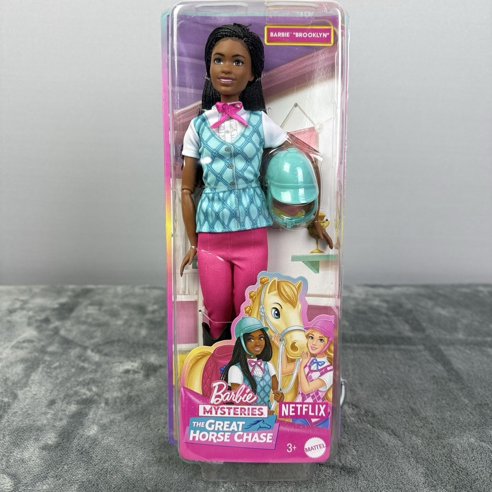 MATTEL Barbie Mysteries: The Great Horse Chase Barbie "Brooklyn" Doll HXJ39